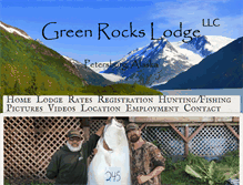 Tablet Screenshot of greenrockslodge.com